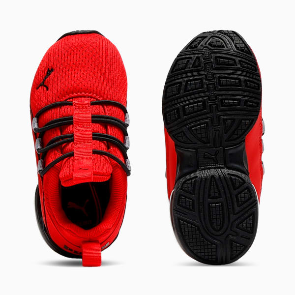 Tenis para infantes Axelion Mesh, For All Time Red-PUMA Black, extralarge